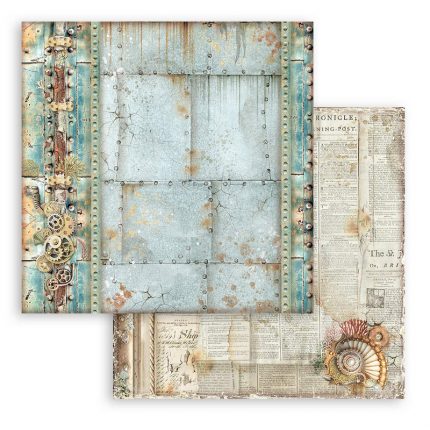Χαρτιά scrapbooking 10τεμ, 30.5×30.5cm Stamperia, Songs of the Sea, Maxi Background