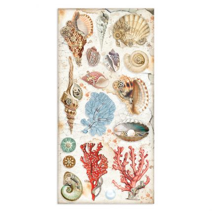 Χαρτιά scrapbooking Stamperia 10τεμ διπλής όψης, 15×30,5cm, Songs of the Sea