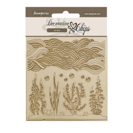 Chipboard Stamperia 14x14cm, Songs of the Sea, Siren