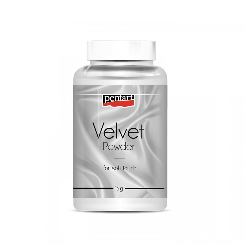 Velvet powder 17gr (πούδρα βελούδου) Pentart, Λευκό