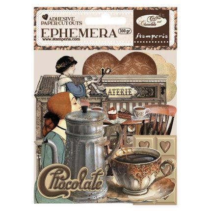 Αυτοκόλλητα Die Cuts-Ephemera Stamperia, Coffee and Chocolate