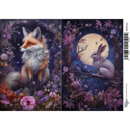 Ριζόχαρτο Maja's Memories, 30x42cm, Fox and rabbit