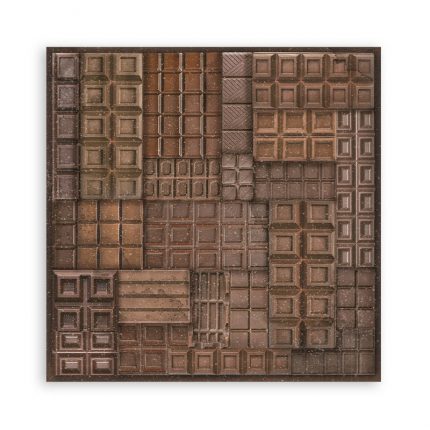 Τυπωμένο ύφασμα Stamperia, 30x30cm, 4 τεμ, Coffee and Chocolate