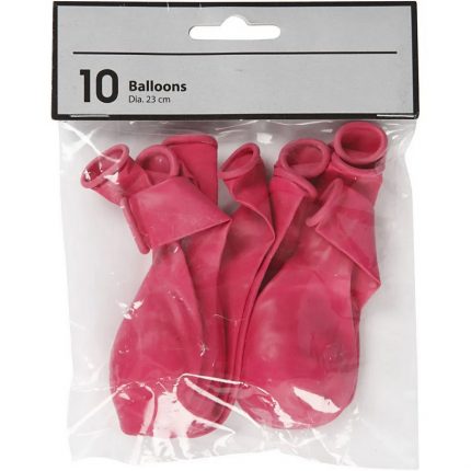 Μπαλόνια, ροζ, Ø23cm, 10τεμ.