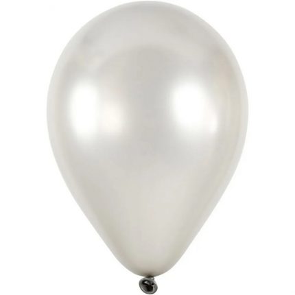 Μπαλόνια, ασημί, Ø23cm, 8τεμ.