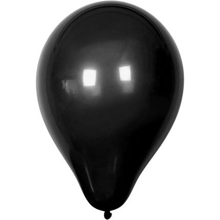 Μπαλόνια, μαύρα, Ø23cm, 10τεμ.