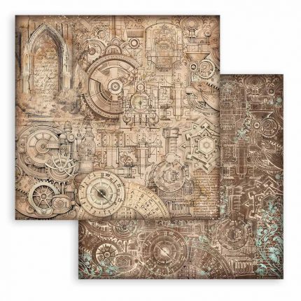 Χαρτιά scrapbooking 10τεμ, 30.5×30.5cm Stamperia, Maxi Background, Sir Vagabond in Fantasy World