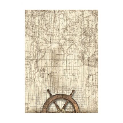 Σετ 8 ριζόχαρτα ντεκουπάζ Stamperia 10.5×14.8cm, Backgrounds, Sea land
