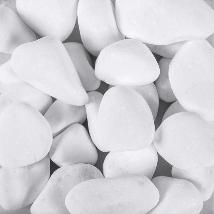 Πέτρες ψιλές διακοσμητικές, λευκές, 6-8 mm , 2 Kgr