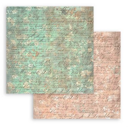 Χαρτιά scrapbooking 10τεμ, 30.5×30.5cm Stamperia, Brocante Antiques, Maxi Background