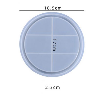 Καλούπι σιλικόνης, Πιατέλα στρογγυλή ασύμμετρη, 20x20x2.5cm