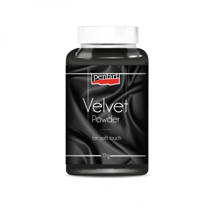 Velvet powder 17gr (πούδρα βελούδου) Pentart, Μαύρο