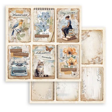 Χαρτιά scrapbooking 10τεμ, 30.5×30.5cm Stamperia, Secret Diary