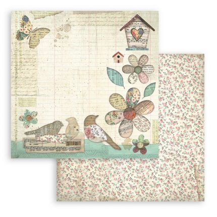 Χαρτιά scrapbooking 10τεμ, 20.3×20.3cm Stamperia, Garden